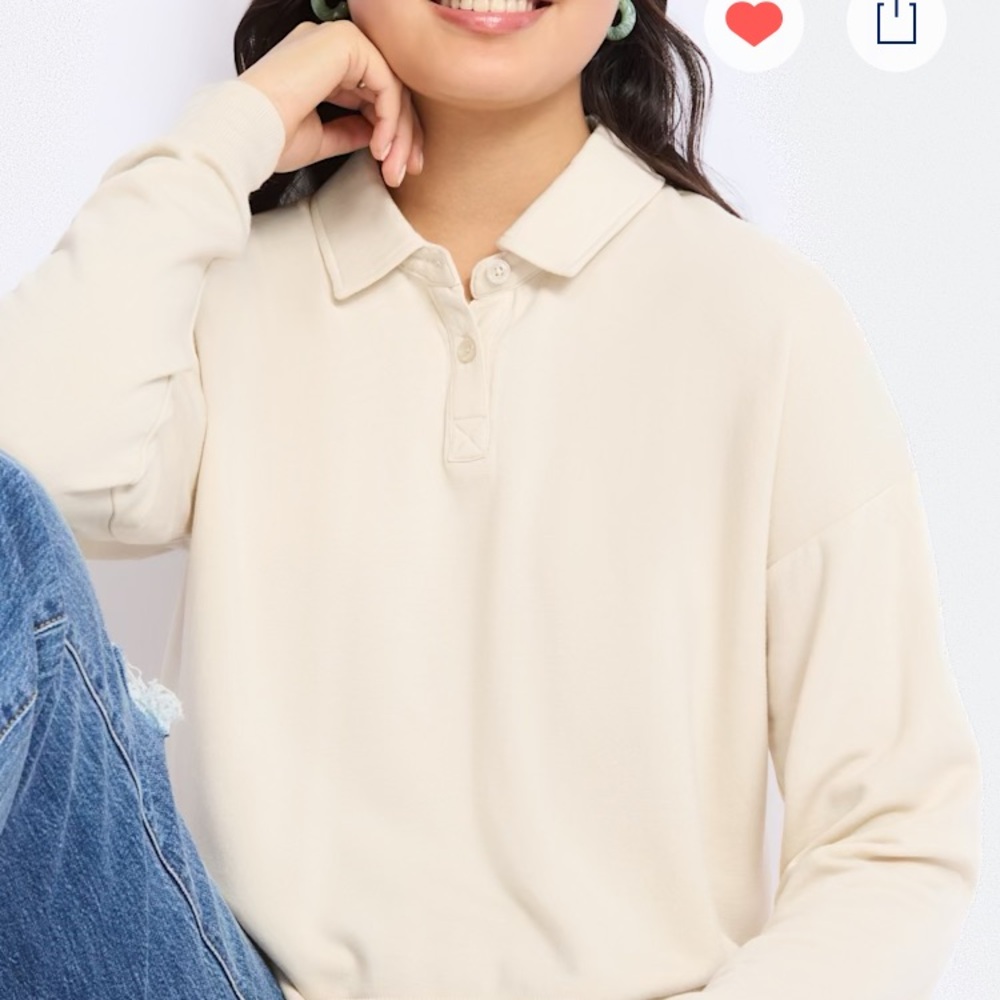 Threads 4 Thought - Savannah Feather Fleece Cream Johnny Shirt